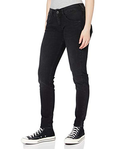 Herrlicher Women's Gila Slim Jeans, black dull 856, W26/L32 on sale